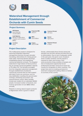 Watershed Management through Establishment of Commercial Orchards with Cumin Seeds