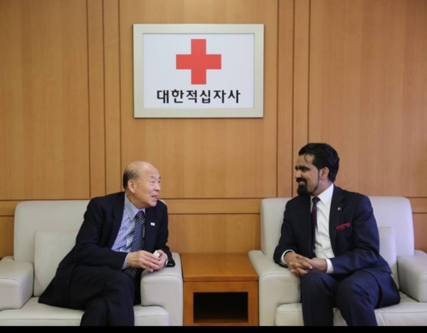 Meeting with President of Korean Red Cross